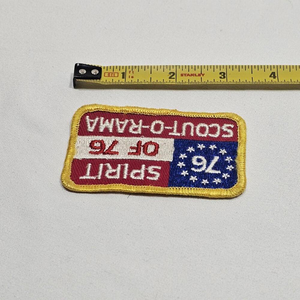 Vintage 1976 BOY SCOUTS OF AMERICA Spirit of '76 Scout-O-Rama PATCH BSA USA - Picture 3 of 3